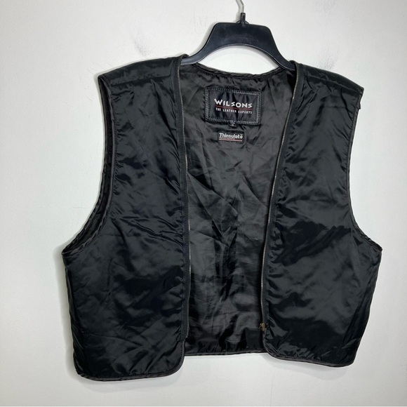 Wilsons zip in insulated vest black size medium - Picture 6 of 6